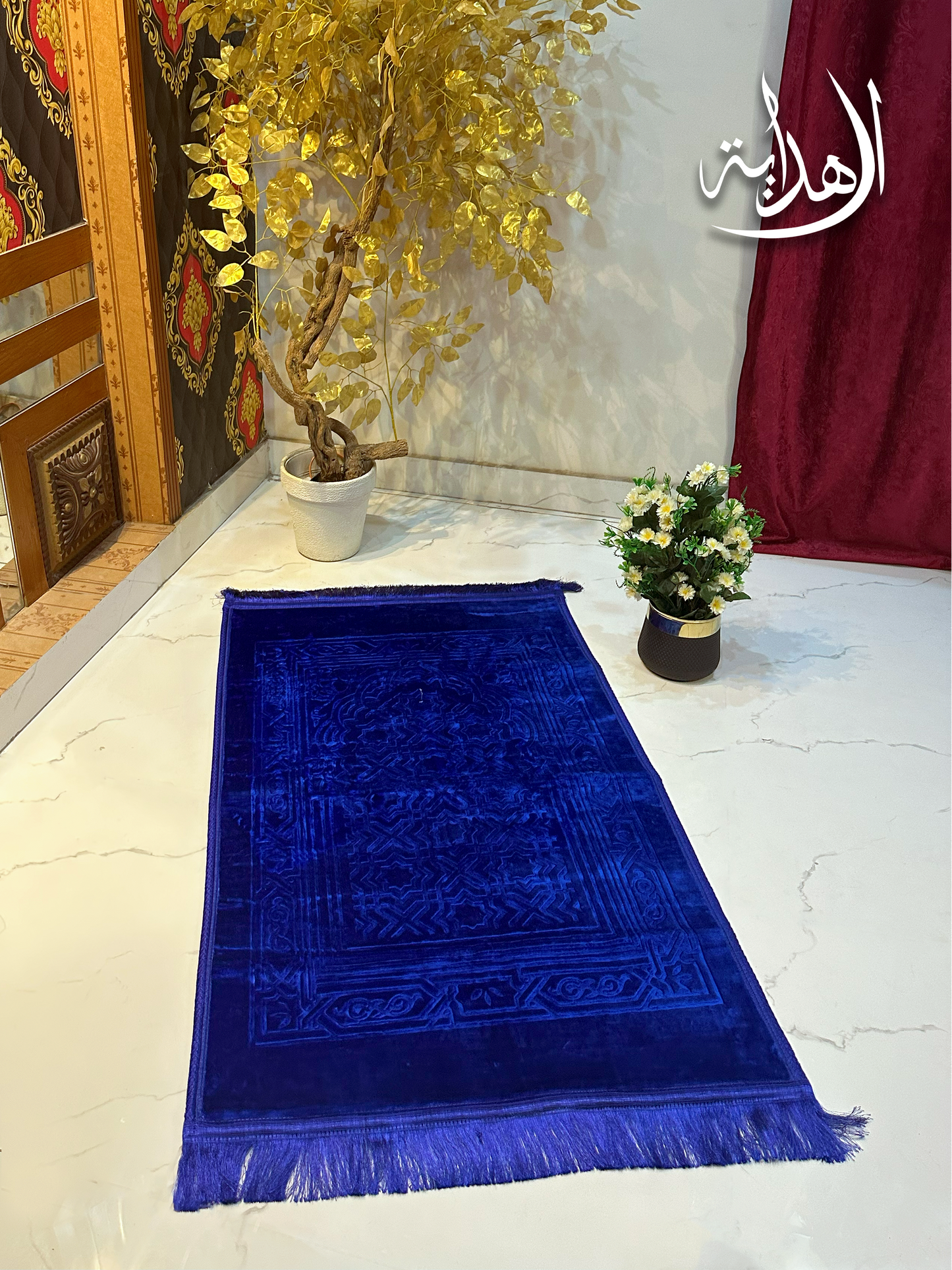 Qiblatain VelvetSoft Namaz Mat