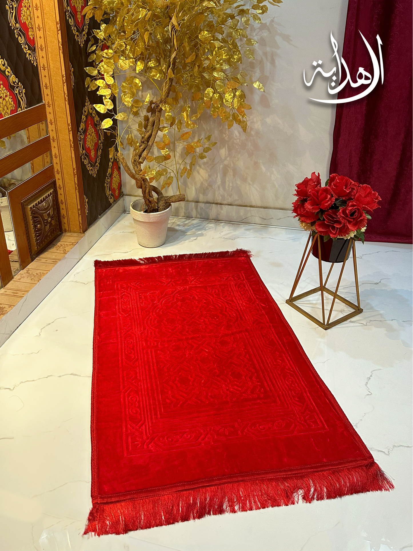 Qiblatain VelvetSoft Namaz Mat